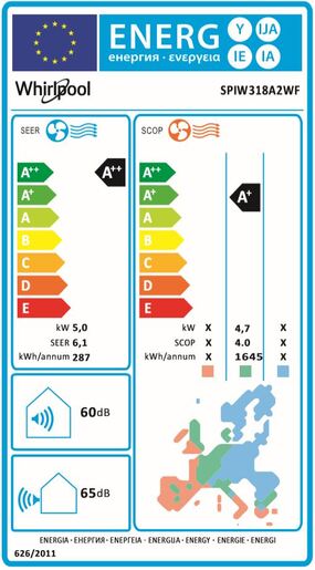 Whirlpool klima uređaj SPIW318A2WF
