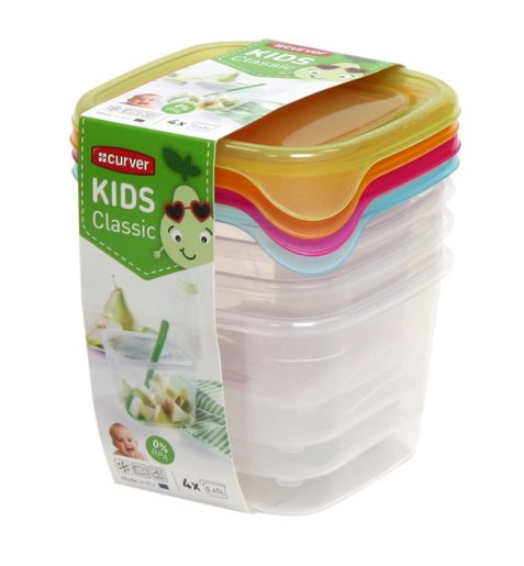 Curver Set posuda za spremanje  Hrane Fresh&go 4/1 Kids sort