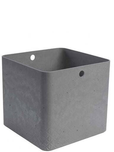 CURVER kutija za spremanje - BETON XL, bez poklopca (28 x 28 x 26 cm)