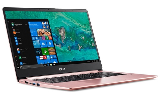 Acer Swift 1 Pink NX.GZLEX.00A 14 FHD IPS Intel Pentium N5000 Quad Core 8GB RAM 256GB PCIe NVMe SSD Intel HD 605 Linux laptop