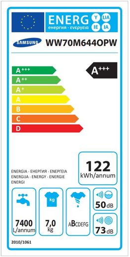 Samsung perilica rublja WW70M644OPW