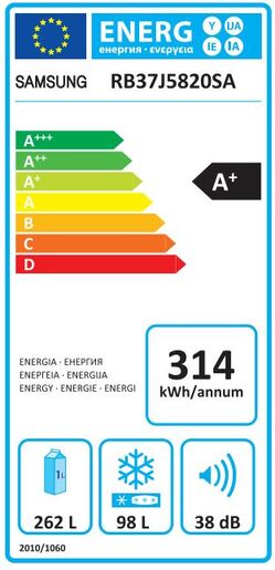 Samsung hladnjak RB37J5820SA
