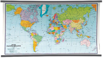 Karta Svijet - politički zemljovid 1:25 000 000, NOVO IZDANJE