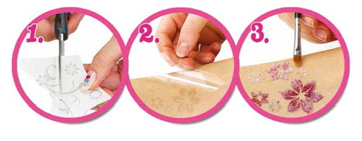 Tattoo set Glitza art - cutie bow