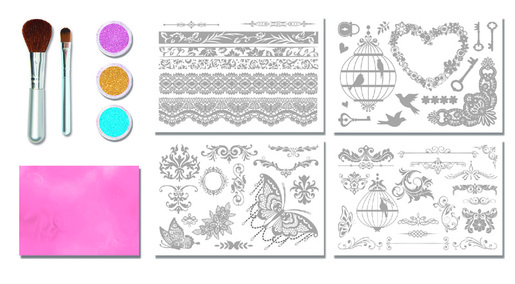 Tattoo set Glitza home - vintage