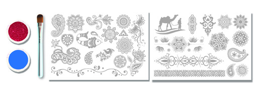 Tattoo set Glitza home - sahara