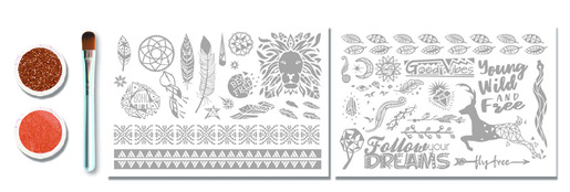 Tattoo set Glitza home - boho