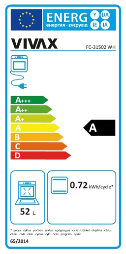 VIVAX HOME štednjak FC-31502 WH