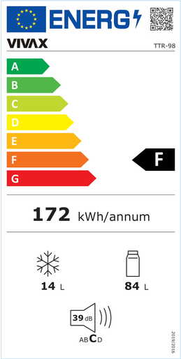 VIVAX HOME hladnjak TTR-98