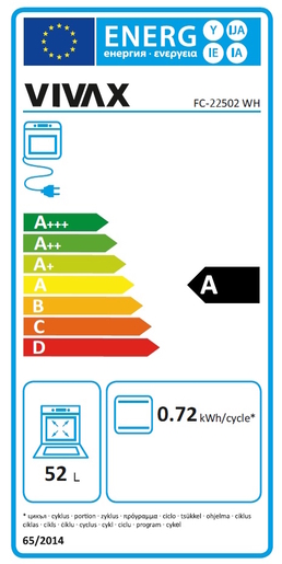 VIVAX HOME štednjak FC-22502 WH