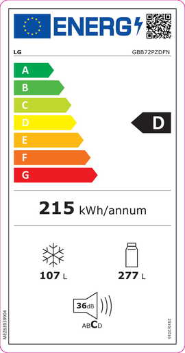 LG hladnjak GBB72PZDFN