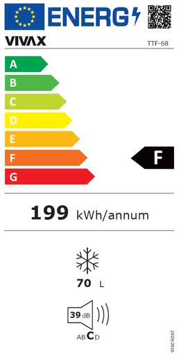 VIVAX HOME zamrzivač TTF-68