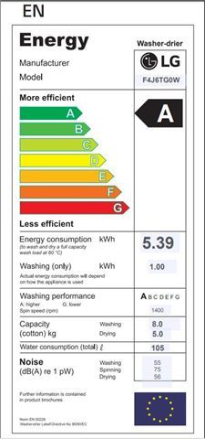 LG perilica sušilica rublja F4J6TG0W