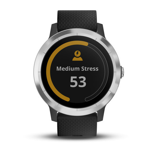 Garmin Vivoactive 3, srebrni okvir sa crnim remenom, pametni sat