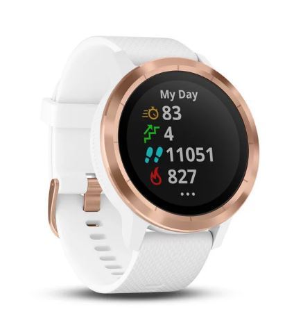 Garmin Vivoactive 3, Rosegold sa bijelim remenom, pametni sat