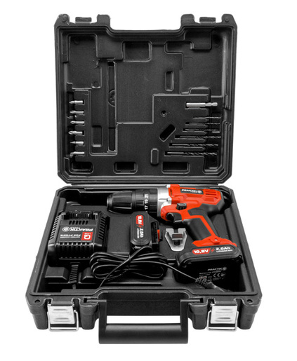 Praktik Tools Q LINE aku bušilica odvijač 10,8V-2BATERIJE PVC KOFER //PTQ015//