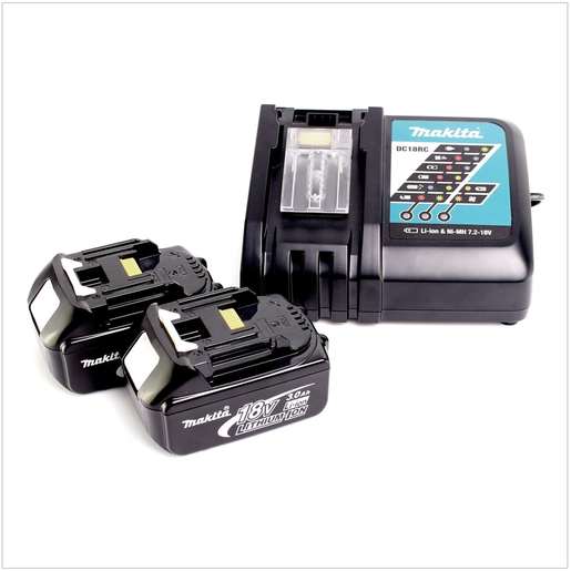 MAKITA akumulatorska kutna brusilica DGA452RFJ (18V/3,0Ah, Li-ion) 2 baterije, punjač, kofer