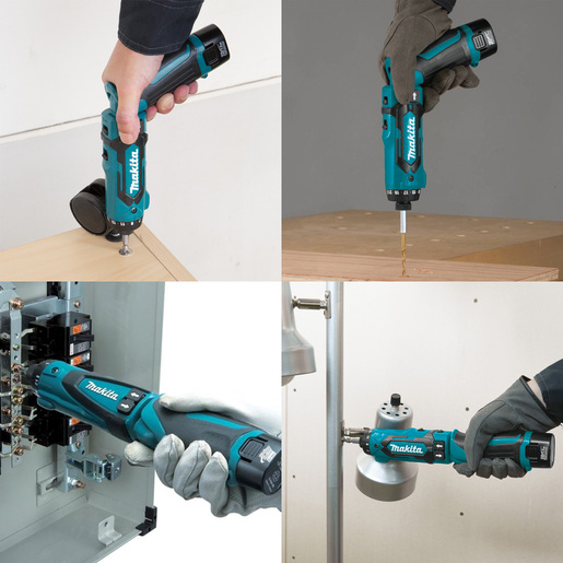 MAKITA akumulatorski odvijač DF012DSE (7.2V, Li-ion, 1.5Ah, 5.6Nm)