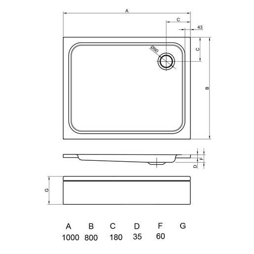 VOXORT ROYAL NEW 100/80 tuš kada