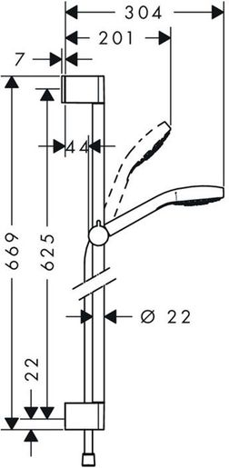 HANSGROHE CROMA SELECT E tuš set