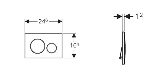 GEBERIT SIGMA 20 tipka za vodokotlić (115.882.KN1)