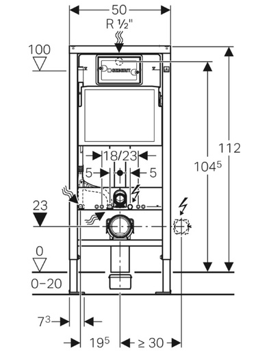 GEBERIT DUOFIX BASIC podžbukni vodokotlić (458.128.21.1)