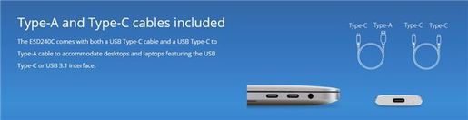 Vanjski SSD Transcend ESD240C 480GB Type-C