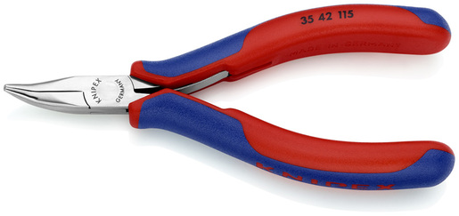 KNIPEX elektroničarska poluokrugla kliješta kriva 115mm