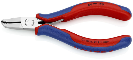 KNIPEX elektroničarska sjekača kliješta čeona 120mm 35°