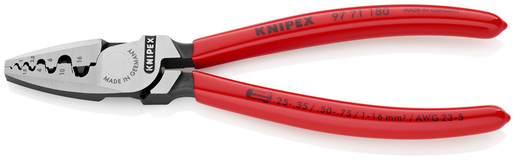 KNIPEX kliješta za čahure 0,25-16mm2