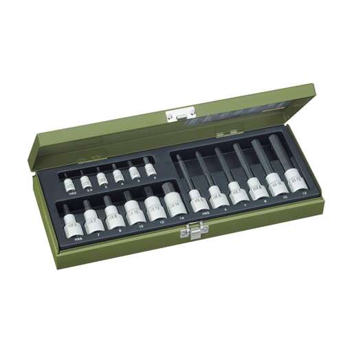 Proxxon garnitura nasadnih imbus ključeva 1/4''+1/2'' 2-14 mm/ 18 kom.