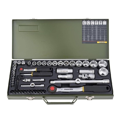 Proxxon garnitura nasadnih ključeva 1/4''+ 1/2''  4-32 mm/ 55 kom.
