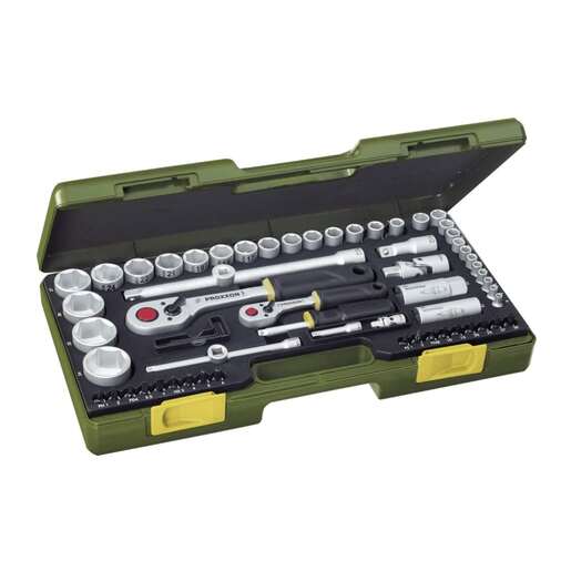 Proxxon garnitura nasadnih ključeva 1/4''+1/2''/ 65 kom.
