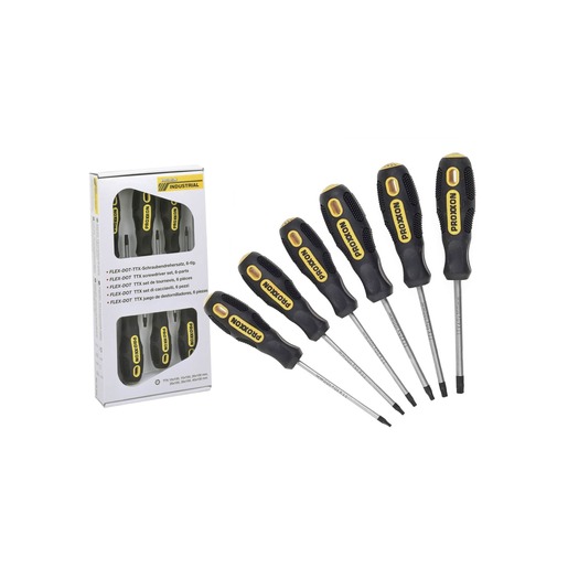 Proxxon garnitura odvijača tx ttx10-ttx40, s rupom/ 6 kom.