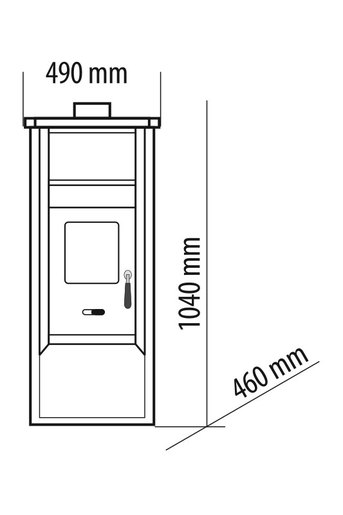 Terma kamin Ladon 22kw, 17 + 5 kW bež_oštećen_TPNJ