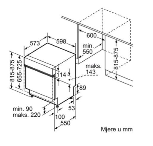 Bosch perilica posuđa SMI46GS01E_testirana_ispravnost_TPNJ