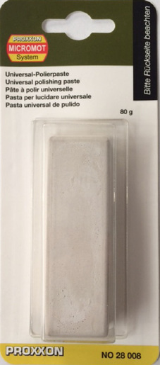 PROXXON pribor za polirku PM 100- univerzalna pasta za poliranje u pločici (80g) izrađena od smjese za poliranje i voska NO 28008