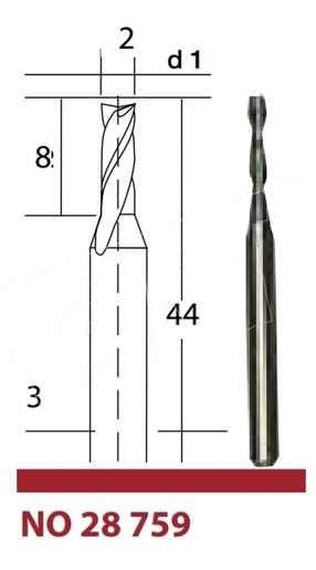 PROXXON MICROMOT volfram-karbid glodalo za čelik, staklo i printane ploče NO 28759