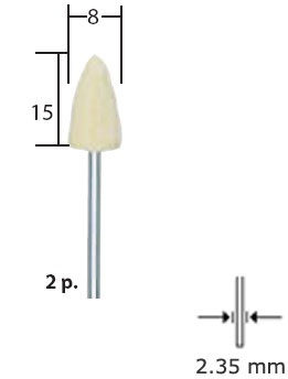 PROXXON polirka za fino poliranje  zlata, nehrđajućeg  čelika i porculana NO 28801