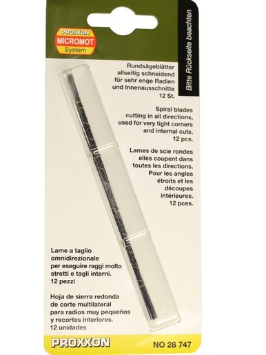 PROXXON spiralni listovi pile sa ravnim krajevima bez klinova (130mm), NO 28747