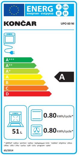 Končar pećnica UPO 60 NI
