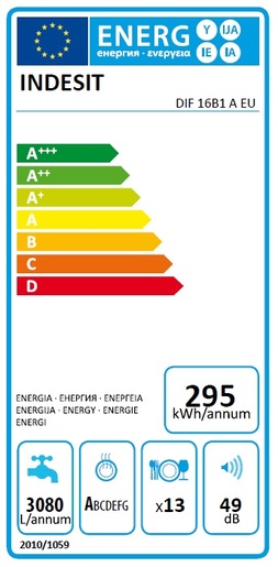 Indesit perilica posuđa DIF 16B1 A