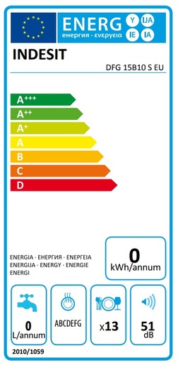 Indesit perilica posuđa DFG 15B10 S