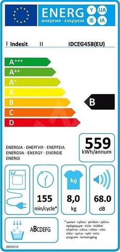 Indesit sušilica rublja EDCE G45 B H(EU)