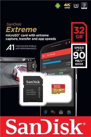Memorijska kartica SanDisk Extreme microSDHC 32GB + Adapter