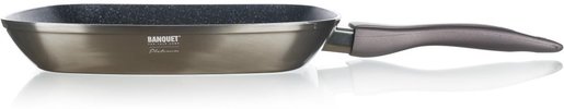 BANQUET Metallic Platinum grill tava 28 x 28 cm