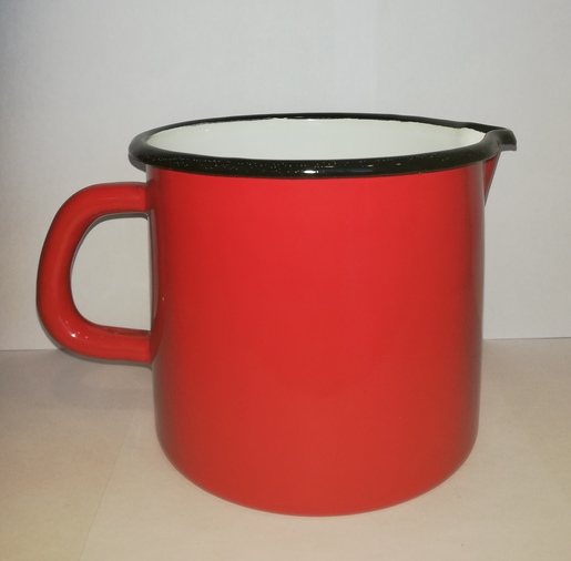 VEF lončić s mjerom, emajliran (14cm, 1,5L)