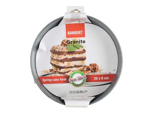 BANQUET Granite pekač s poklopcem 26 x 8 cm