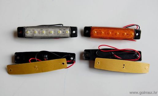 12V  6 LED-a pozicijsko svjetlo za maske kamiona  -BIJELA (cijena za 1 kom)