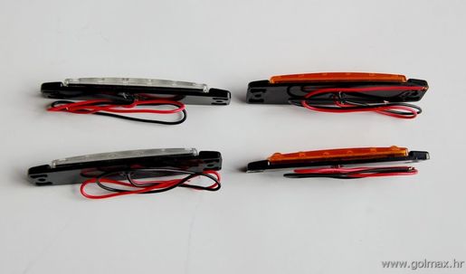 12V  6 LED-a pozicijsko svjetlo za maske kamiona  -BIJELA (cijena za 1 kom)